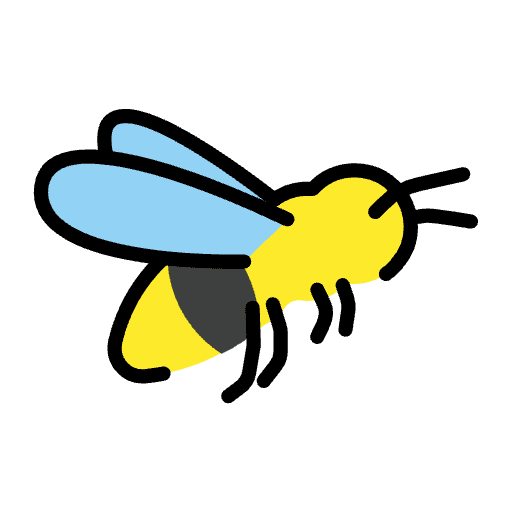 Honeybee Emoji from OpenMoji Set