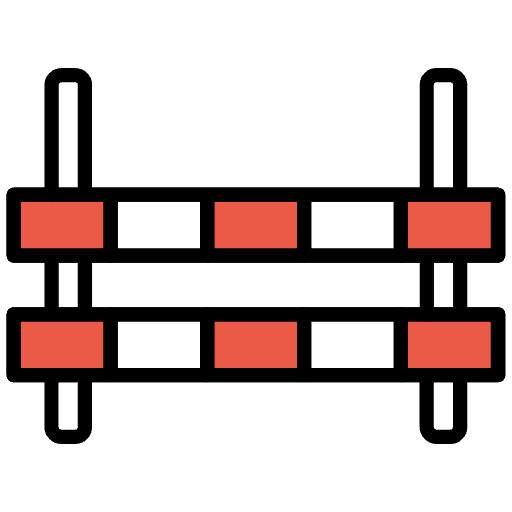 Horse Jumping Hurdle Emoji from OpenMoji Emoji Set