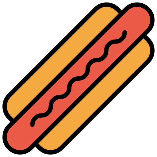 Hot Dog Element from OpenMoji Emoji Set