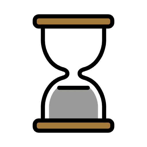 Hourglass Done Emoji from OpenMoji Emoji Set