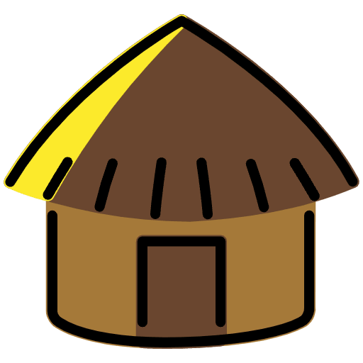 Hut Emoji from OpenMoji Emoji Set