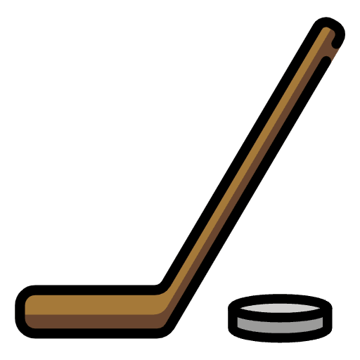 Ice Hockey Emoji from OpenMoji Emoji Set