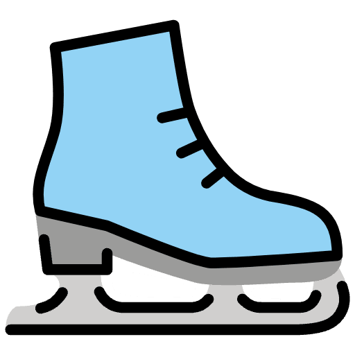Ice Skate Emoji from OpenMoji Emoji Set
