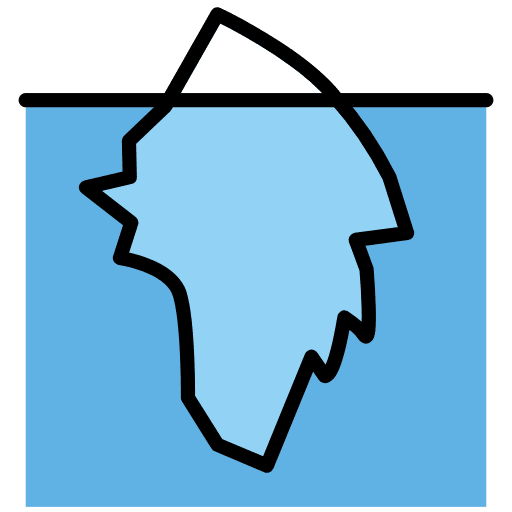 Iceberg Emoji from OpenMoji Set