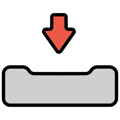 Inbox Tray Emoji from OpenMoji Set