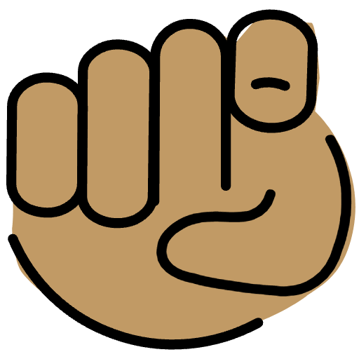 Index Pointing At The Viewer Medium Skin Tone Emoji from OpenMoji Emoji Set