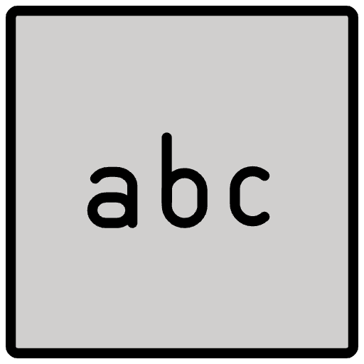 Input Latin Letters Emoji from OpenMoji Emoji Set