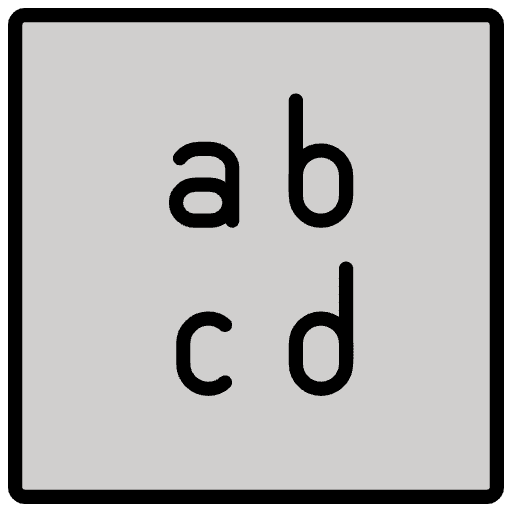 Input Latin Lowercase Element from OpenMoji Emoji Set
