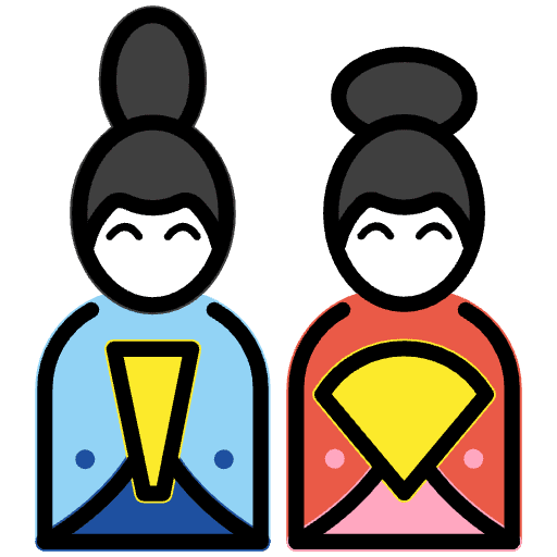 Japanese Dolls Emoji from OpenMoji Emoji Set
