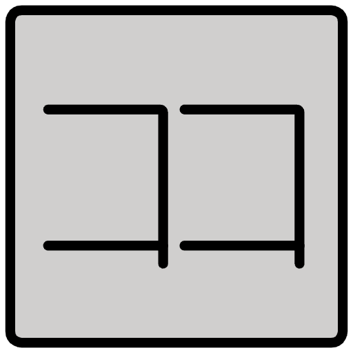 Japanese Here Button Emoji from OpenMoji Emoji Set