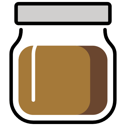 Jar With Brown Content Emoji from OpenMoji Set
