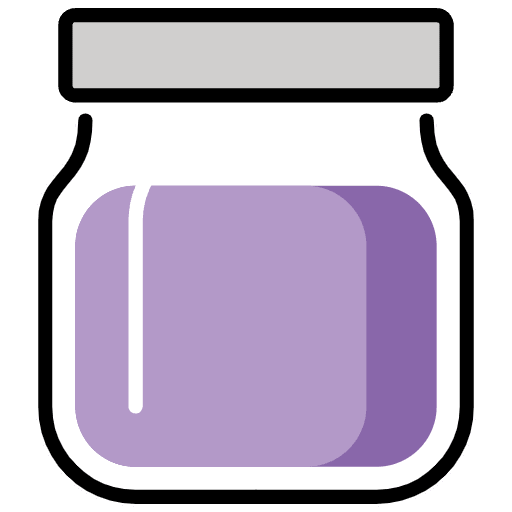 Jar With Purple Content Emoji from OpenMoji Set
