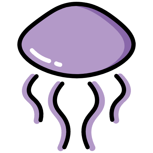 Jellyfish Element from OpenMoji Emoji Set