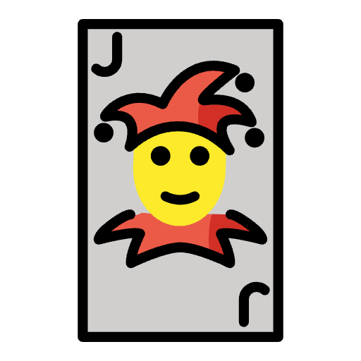 Joker Emoji from OpenMoji Emoji Set