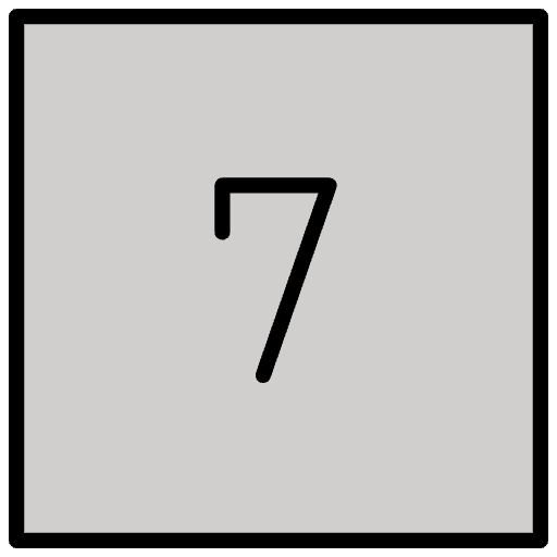 Keycap 7 Emoji from OpenMoji Emoji Set