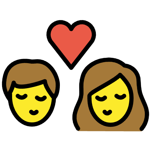 Kiss Element from OpenMoji Emoji Set