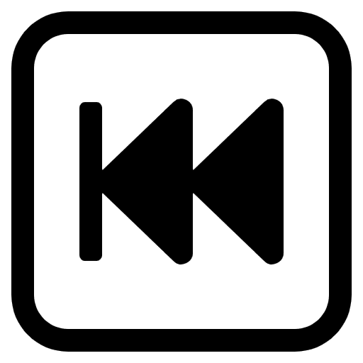 Last Track Button High Contrast Emoji from Fluent Emoji High Contrast Set