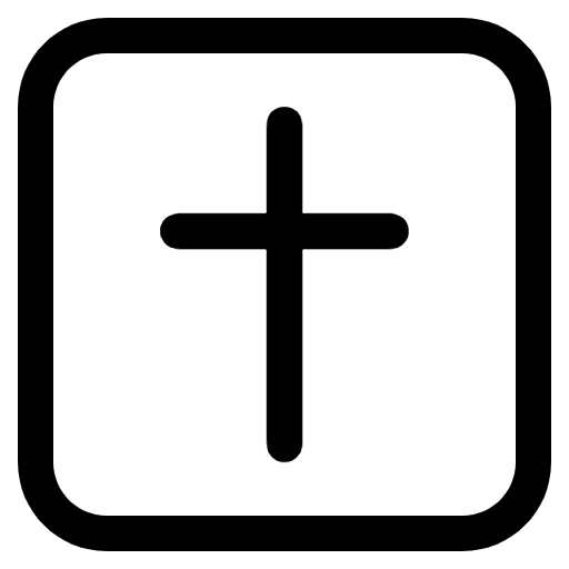 Latin Cross High Contrast Emoji from Fluent Emoji High Contrast Set