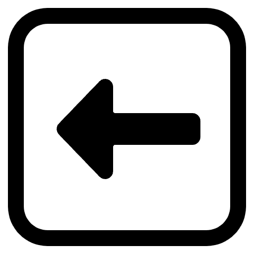 Left Arrow High Contrast Emoji from Fluent Emoji High Contrast Set