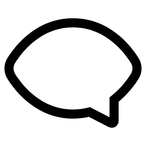 Left Speech Bubble High Contrast Emoji from Fluent Emoji High Contrast Set