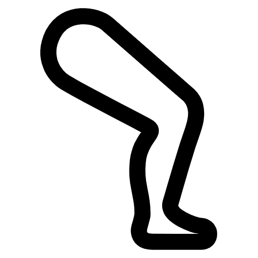 Leg High Contrast Default Emoji from Fluent Emoji High Contrast Set