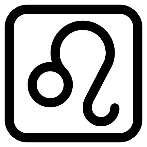 Leo High Contrast Emoji from Fluent Emoji High Contrast Set