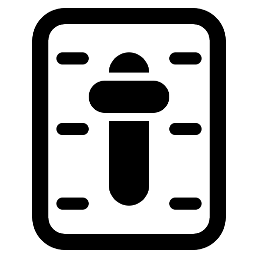 Level Slider High Contrast Emoji from Fluent Emoji High Contrast Set