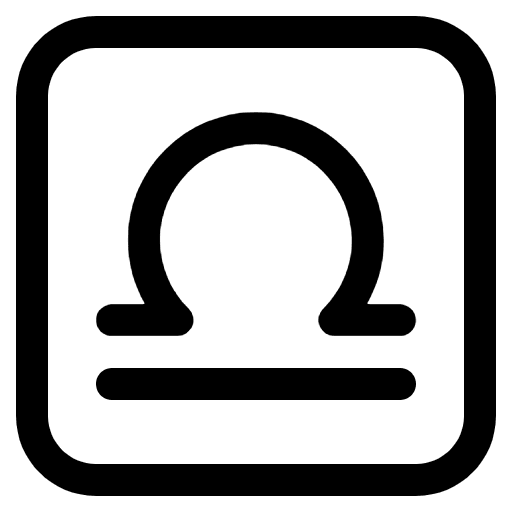 Libra High Contrast Element from Fluent Emoji High Contrast Set