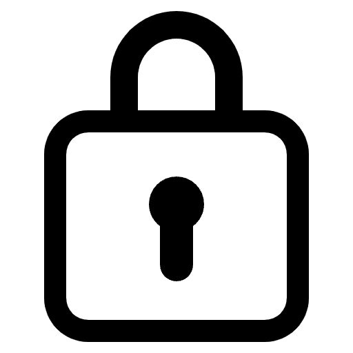 Locked High Contrast Emoji from Fluent Emoji High Contrast Set