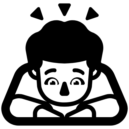 Man Bowing High Contrast Default Element from Fluent Emoji High Contrast Set