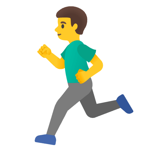 Man Running Emoji from Noto Emoji Set