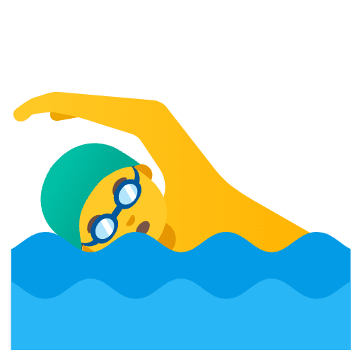 Man Swimming Emoji from Noto Emoji Set