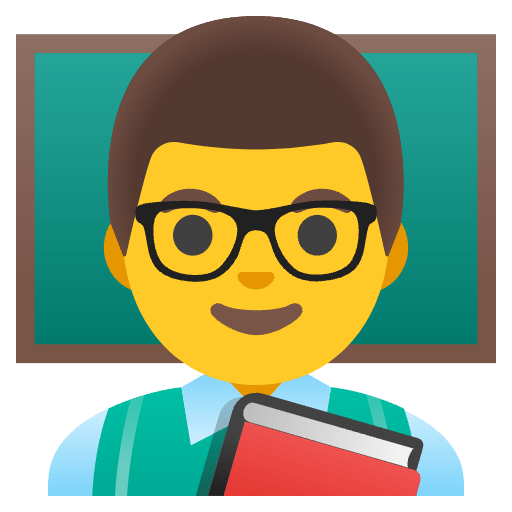 Man Teacher Emoji from Noto Emoji Set