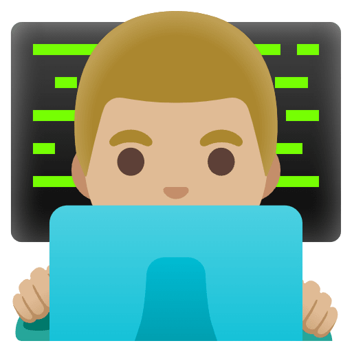 Man Technologist Medium Light Skin Tone Emoji from Noto Emojis Set