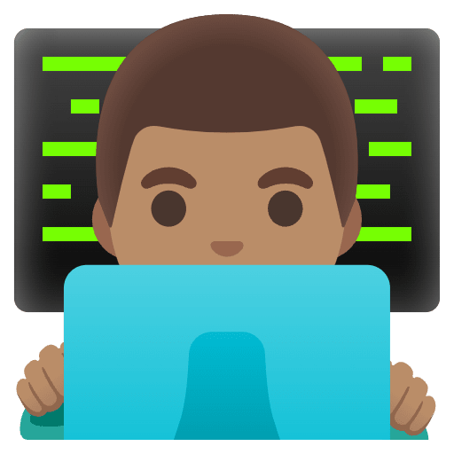 Man Technologist Medium Skin Tone Emoji from Noto Emojis Set