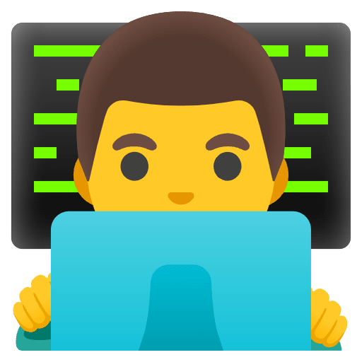 Man Technologist Emoji from Noto Emojis Set