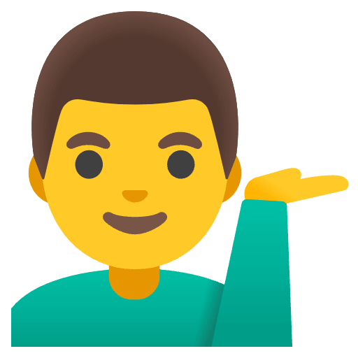 Man Tipping Hand Emoji from Noto Emoji Set