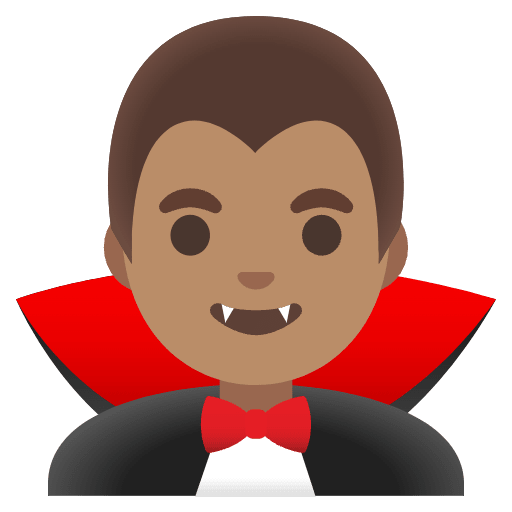 Man Vampire Medium Skin Tone Element from Noto Emojis Set