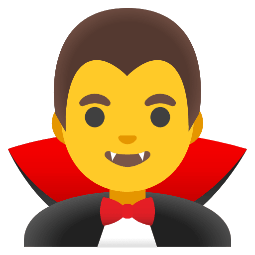 Man Vampire Emoji from Noto Emojis Set