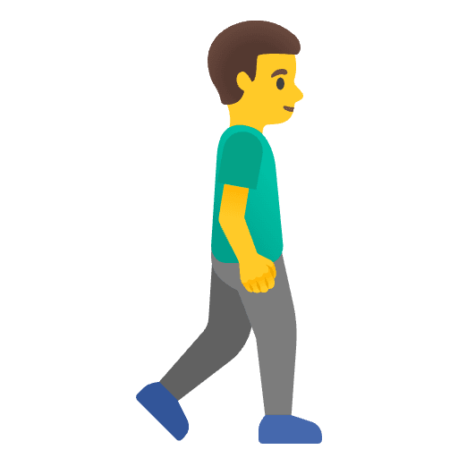 Man Walking Facing Right Emoji from Noto Emojis Set