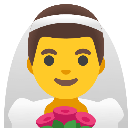 Man With Veil Emoji from Noto Emojis Set