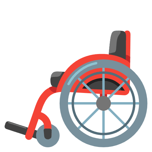 Manual Wheelchair Emoji from Noto Emoji Set