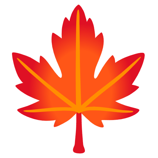 Maple Leaf Emoji from Noto Emoji Set