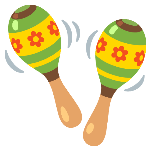 Maracas Emoji from Noto Emoji Set