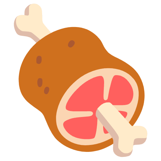 Meat On Bone Element from Noto Emojis Set