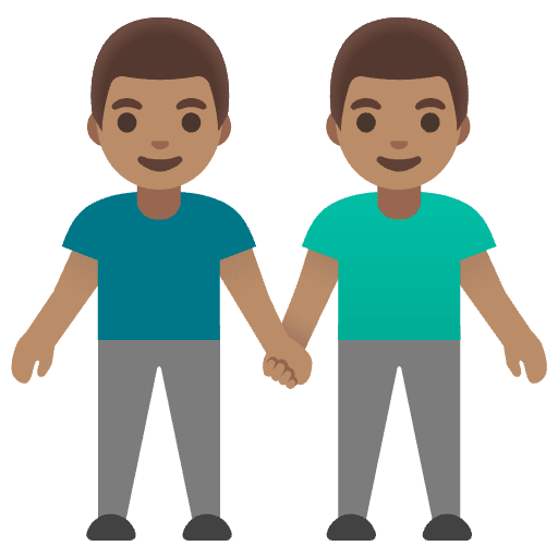 Men Holding Hands Medium Skin Tone Emoji from Noto Emoji Set