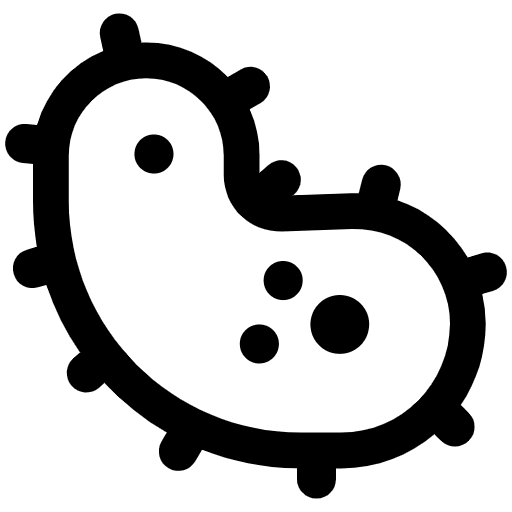 Microbe High Contrast Emoji from Fluent Emoji High Contrast Set