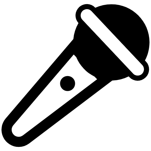 Microphone High Contrast Emoji from Fluent Emoji High Contrast Set