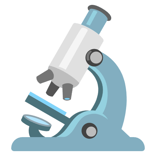 Microscope Emoji from Noto Emojis Set