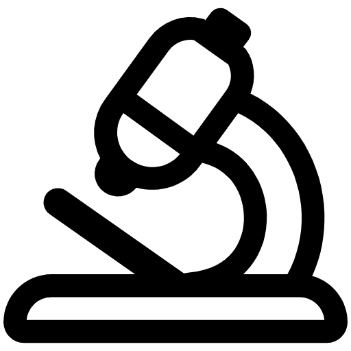 Microscope High Contrast Element from Fluent Emoji High Contrast Set